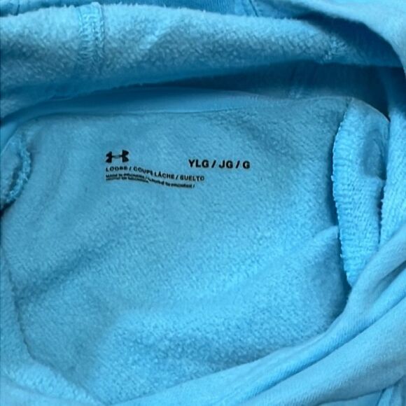 Lot of 2 Girls UNDER ARMOUR and Champion  Hoodie Sweatshirts Both Size Large - Picture 6 of 13